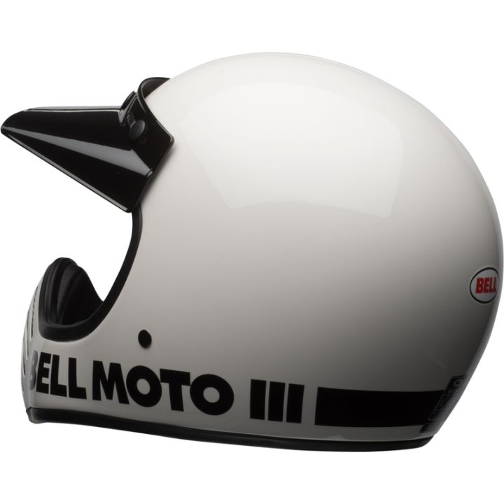 Casque moto Bell moto -3 Classic - Blanc Casque moto Bell moto -3 Classic - Blanc