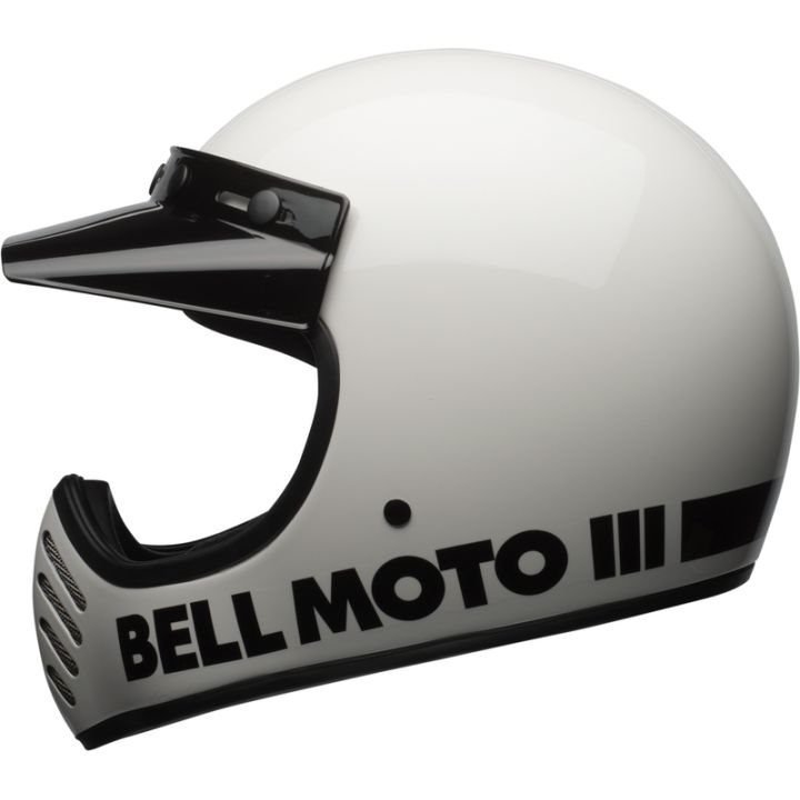 Casque moto Bell moto -3 Classic - Blanc Casque moto Bell moto -3 Classic - Blanc