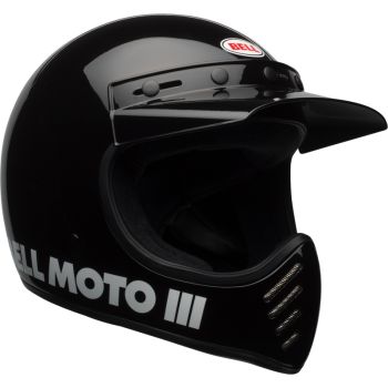 Casque moto Bell moto -3 Classic - Noir Brillant Casque moto Bell moto -3 Classic - Noir Brillant