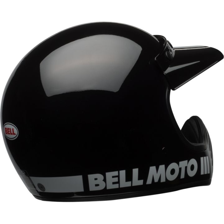 Casque moto Bell moto -3 Classic - Noir Brillant Casque moto Bell moto -3 Classic - Noir Brillant