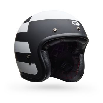 Casque jet Bell Custom 500 Parlor - Noir Blanc Casque jet Bell Custom 500 Parlor - Noir Blanc