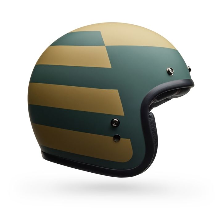 Casque jet Bell Custom 500 Parlor - Bleu Or Casque jet Bell Custom 500 Parlor - Bleu Or