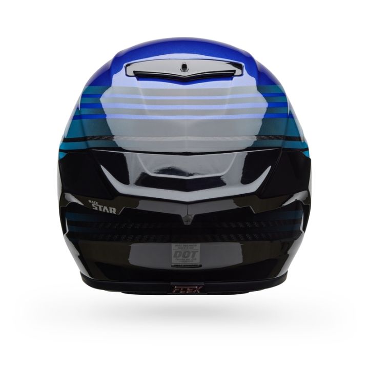 Casque moto Bell Race Star DLX - Bleu Noir Casque moto Bell Race Star DLX - Bleu Noir
