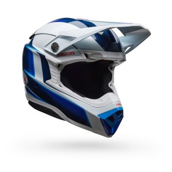 Casque cross Bell moto -10 Spherical Tomac 2025 - Bleu Blanc Casque cross Bell moto -10 Spherical Tomac 2025 - Bleu Blanc