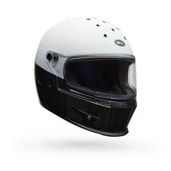Casque moto Bell Eliminator Carbon Diverge - Blanc Noir Casque moto Bell Eliminator Carbon Diverge - Blanc Noir