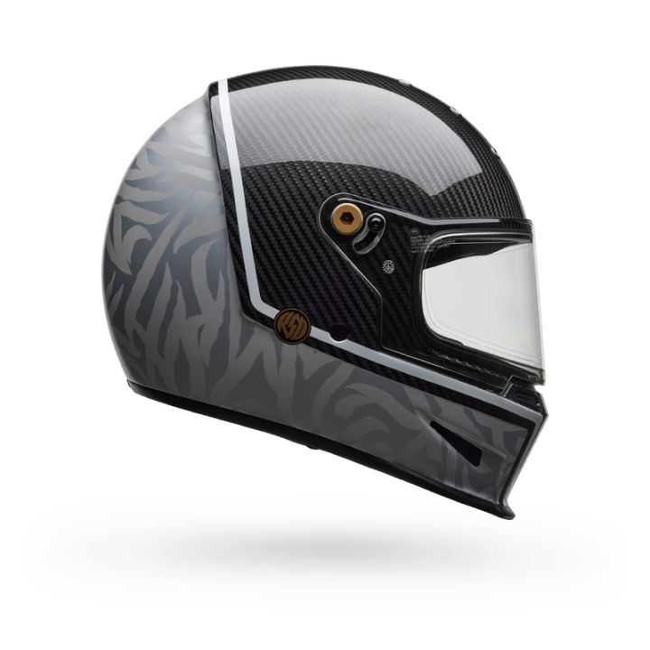 Casque moto Bell Eliminator Carbon Journey - Noir Gris Casque moto Bell Eliminator Carbon Journey - Noir Gris