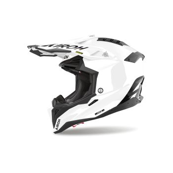 Casque moto cross Airoh 2026 Aviator 3 FIM Color - Blanc