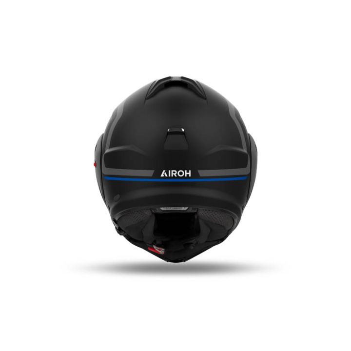 Casque moto modulable Airoh 2026 Mathisse II Genius - Bleu Rouge