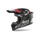 Casque moto cross AirohAviator 3 Burnout - Noir Gris Rouge