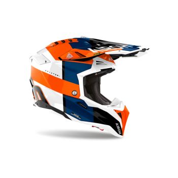 Casque moto cross Airoh  Aviator 3 Monarch - Orange