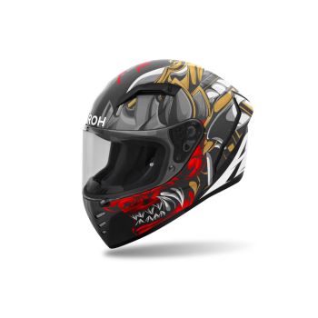 Casque moto Airoh  Connor Samurai - Gris Rouge