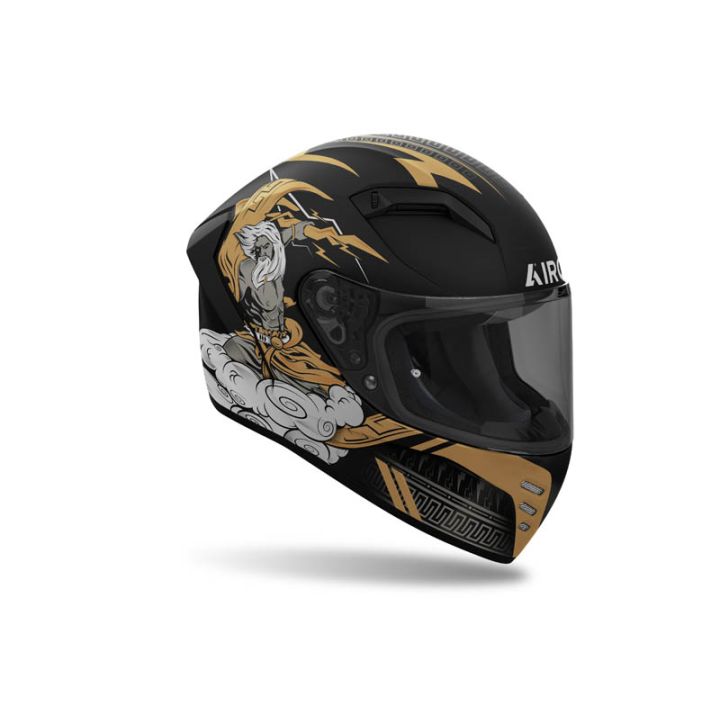 Casque moto AirohConnor Zeus - Noir Or