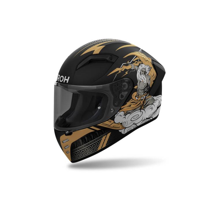 Casque moto AirohConnor Zeus - Noir Or
