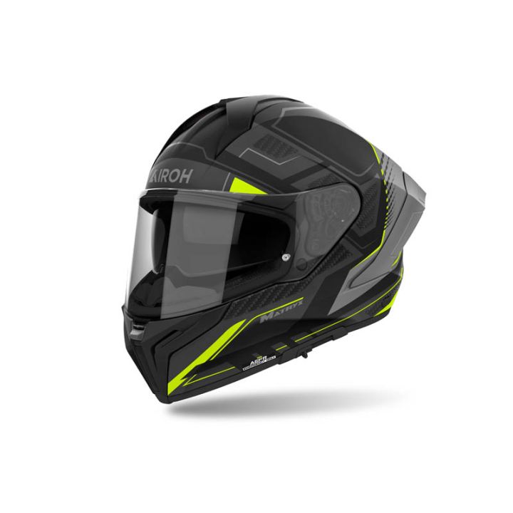 Casque moto AirohMatryx Rocket - Jaune Casque moto AirohMatryx Rocket - Jaune
