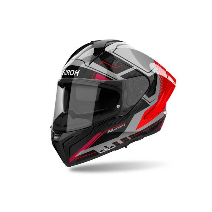 Casque moto AirohMatryx Rocket - Rouge