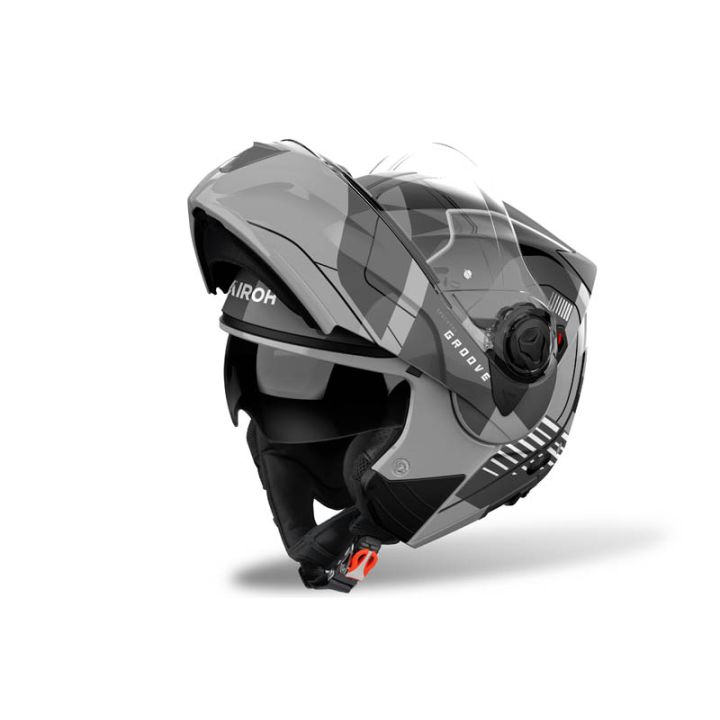 Casque moto modulable AirohSpecktre Groove - Gris