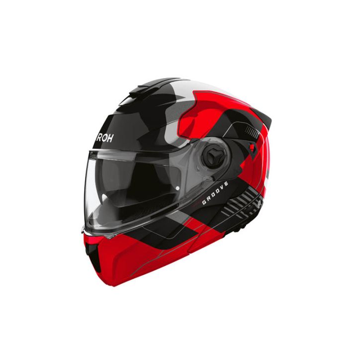 Casque moto modulable AirohSpecktre Groove - Rouge Casque moto modulable AirohSpecktre Groove - Rouge