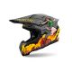 Casque moto cross AirohTwist 3 Adventure - Gris Jaune
