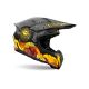 Casque moto cross AirohTwist 3 Adventure - Gris Jaune