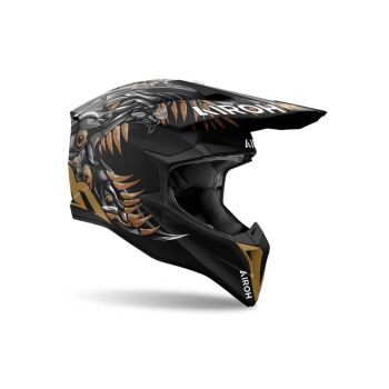 Casque moto cross Airoh  Wraaap Cyborg