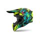 Casque moto cross AirohWraaap Cyber - Jaune Casque moto cross AirohWraaap Cyber - Jaune