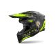 Casque moto cross AirohWraaap Darkness - Noir Jaune Casque moto cross AirohWraaap Darkness - Noir Jaune