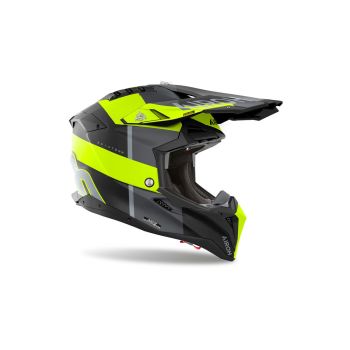 Casque moto cross Airoh  Aviator 3 Monarch - Jaune