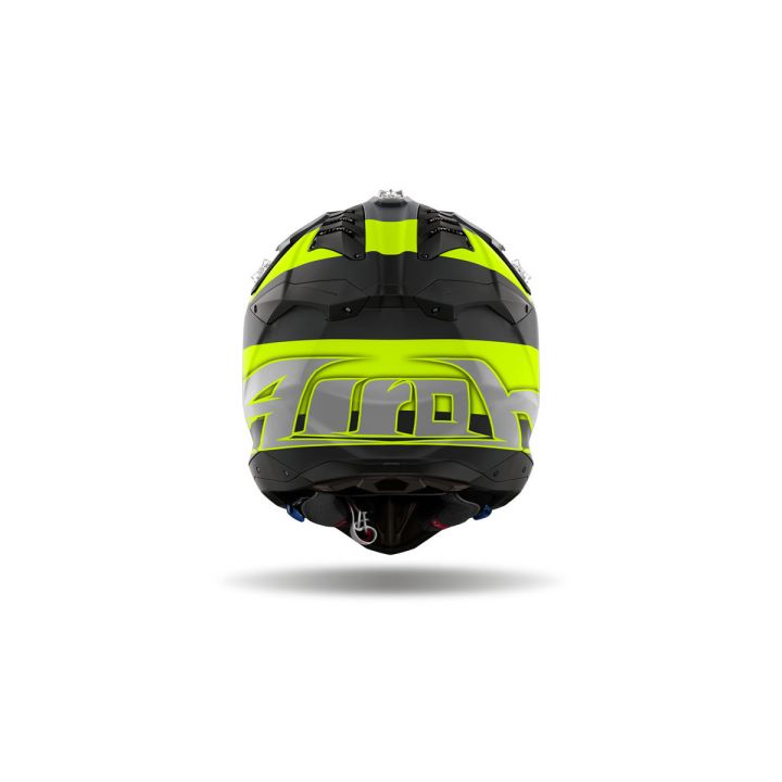 Casque moto cross AirohAviator 3 Monarch - Jaune