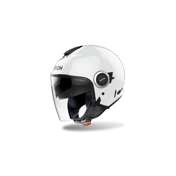 Casque moto jet AirohHelyos Color - Blanc