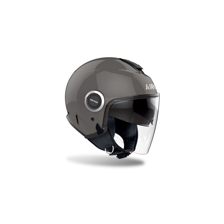 Casque moto jet AirohHelyos Color - Gris