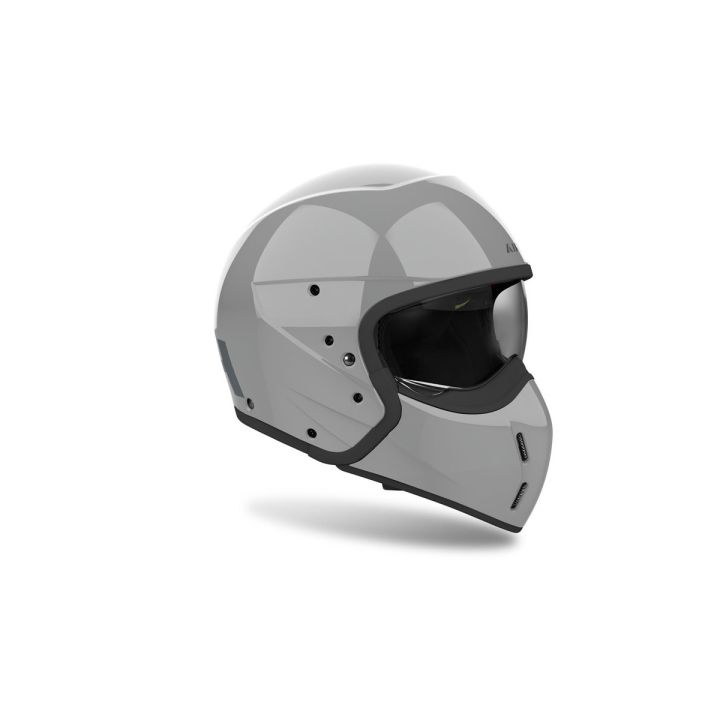 Casque moto modulable AirohJ 110 Color - Gris Casque moto modulable AirohJ 110 Color - Gris