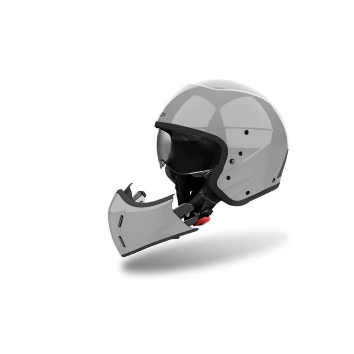 Casque moto modulable AirohJ 110 Color - Gris Casque moto modulable AirohJ 110 Color - Gris