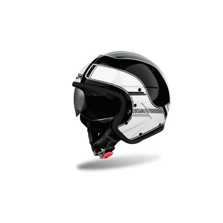 Casque moto modulable AirohJ 110 Raster - Blanc