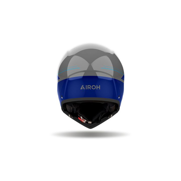 Casque moto modulable AirohJ 110 Slim - Bleu