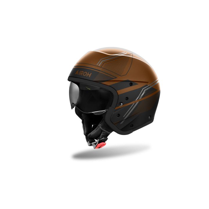 Casque moto modulable AirohJ 110 Slim - Bronze Gris