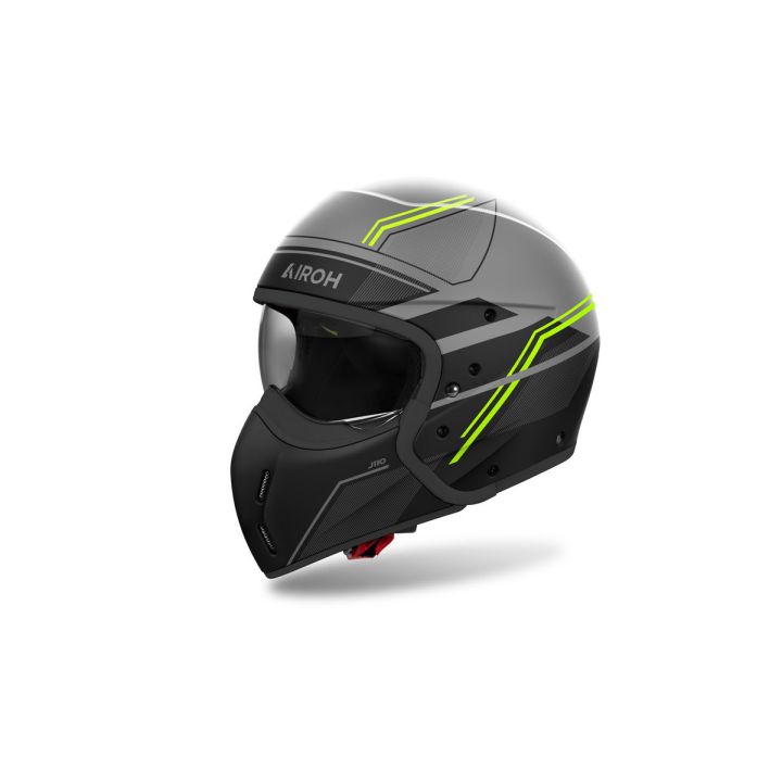 Casque moto modulable AirohJ 110 Slim - Jaune Casque moto modulable AirohJ 110 Slim - Jaune