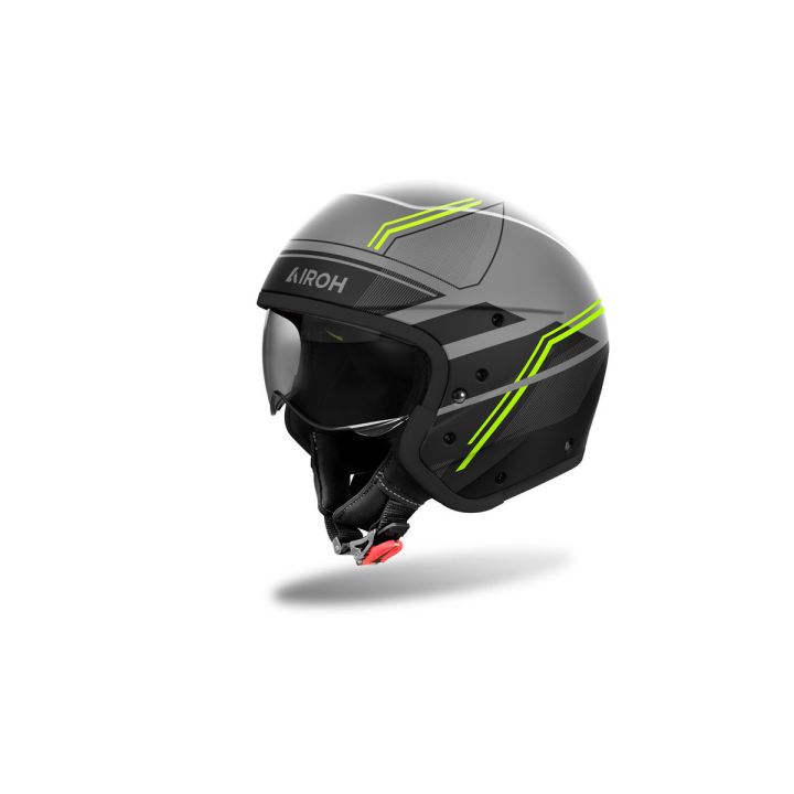 Casque moto modulable AirohJ 110 Slim - Jaune