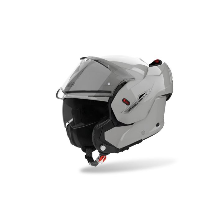 Casque moto modulable AirohMathisse II Color - Gris