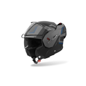 Casque moto modulable Airoh  Mathisse II Genius - Bleu