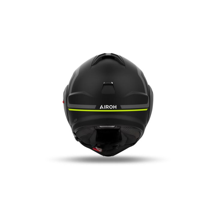 Casque moto modulable AirohMathisse II Genius - Jaune