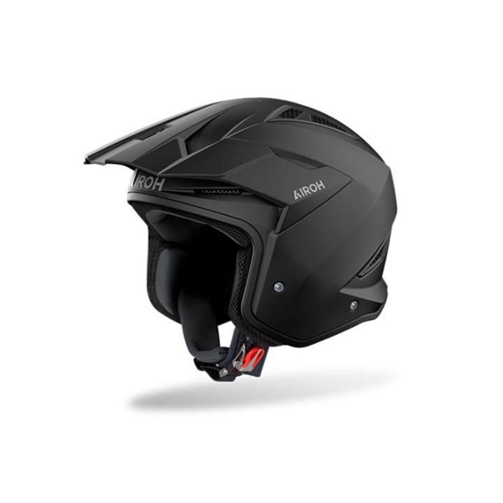 Casque moto jet AirohTRR II Color - Noir