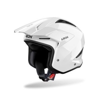 Casque moto jet Airoh  TRR II Color - Blanc