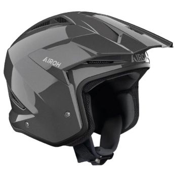Casque moto jet Airoh  TRR II Color - Gris