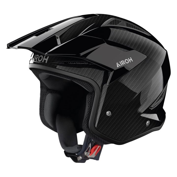 Casque moto jet AirohTRR II - Carbone Casque moto jet AirohTRR II - Carbone