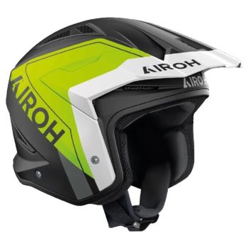 Casque moto jet Airoh  TRR II Hunt - Jaune