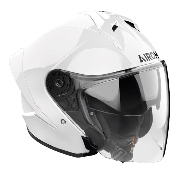 Casque moto jet AirohH 21 Color - Blanc