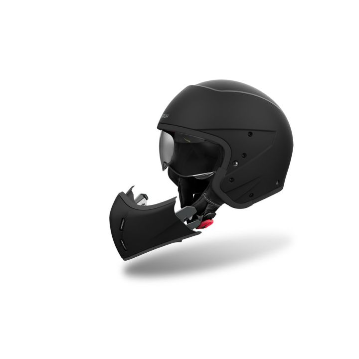Casque moto modulable AirohJ 110 Color - Noir Matt Casque moto modulable AirohJ 110 Color - Noir Matt