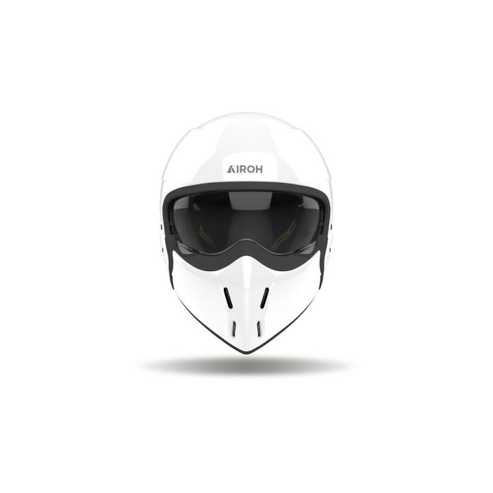 Casque moto modulable AirohJ 110 Color - Blanc Casque moto modulable AirohJ 110 Color - Blanc