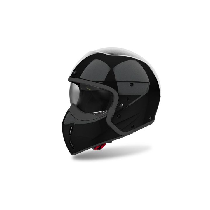 Casque moto modulable AirohJ 110 Color -Noir Brillant