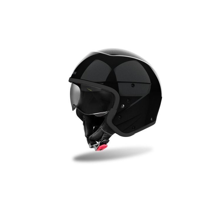 Casque moto modulable AirohJ 110 Color -Noir Brillant